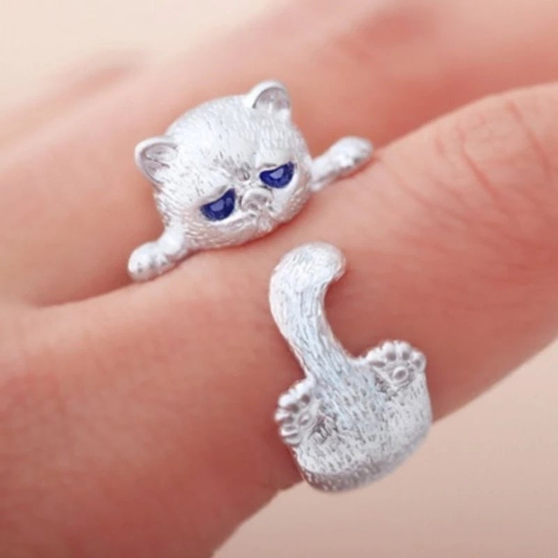 Anello Gattino d’Argento
