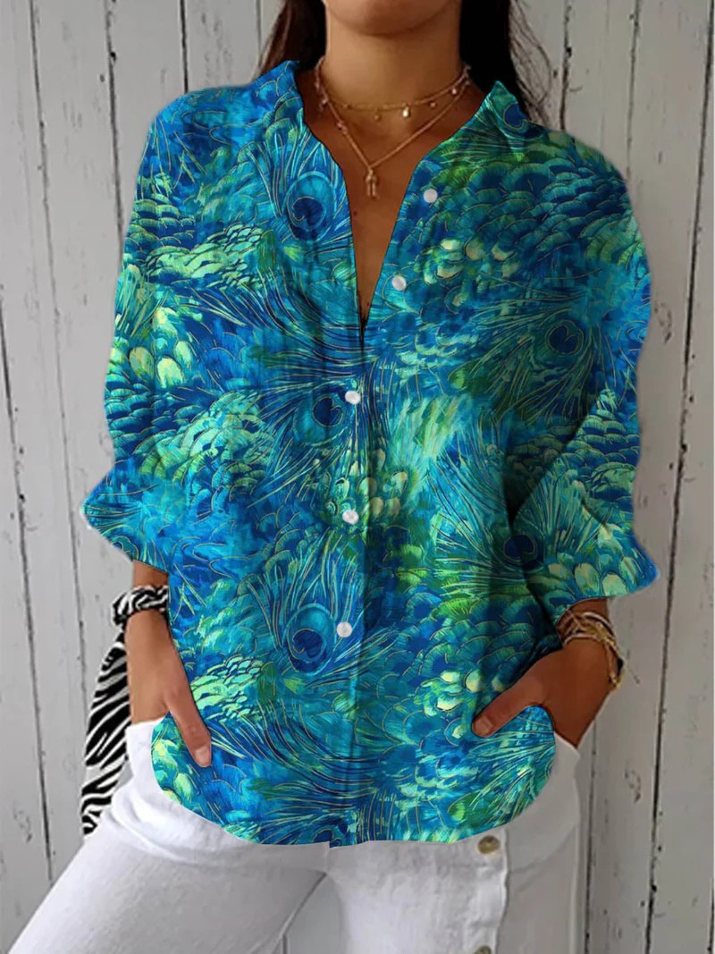 Blusa Rosa con Fiori Eleganti