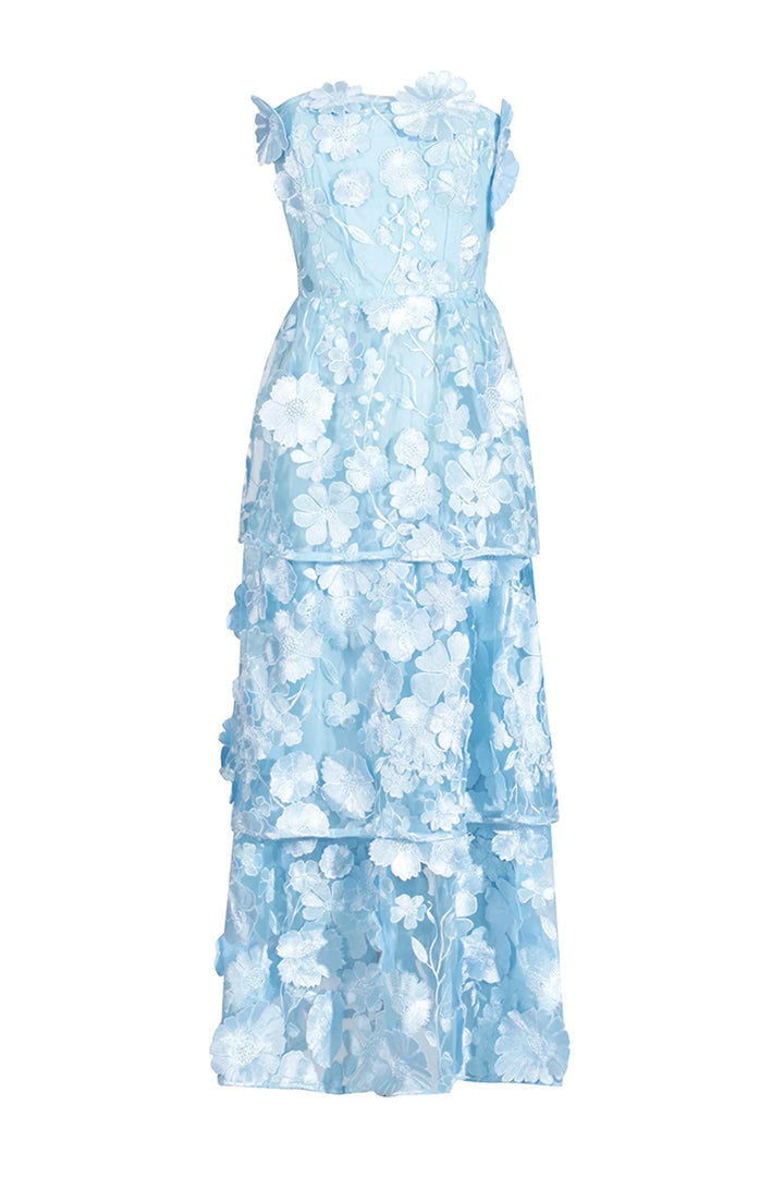 Marcia - Abito con spalle scoperte e fiori