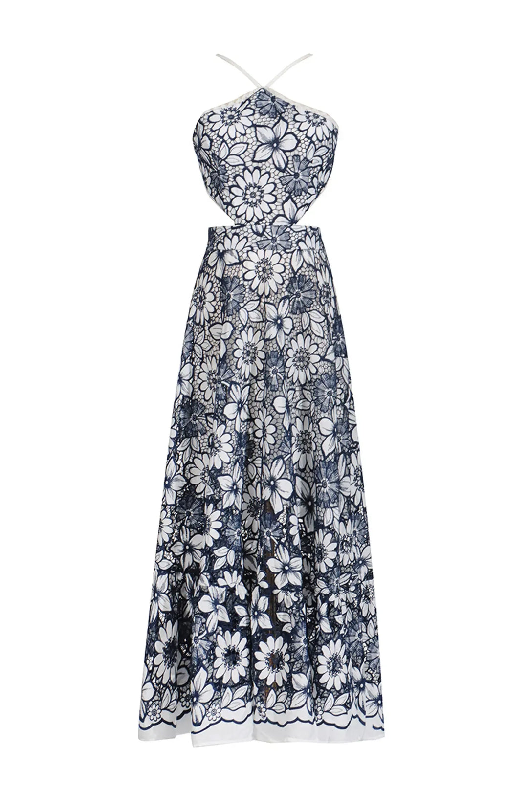 Melanie - Abito cut-out con halter
