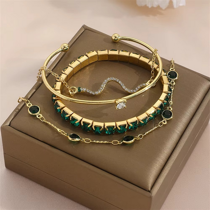 Miray - Set Bracciali Aurora Smeraldo