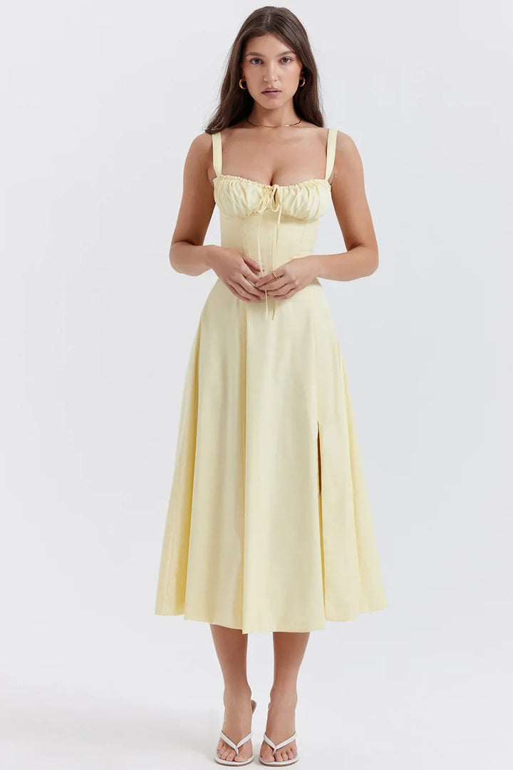 Odette - Abito estivo con gonna a tubino boho da donna