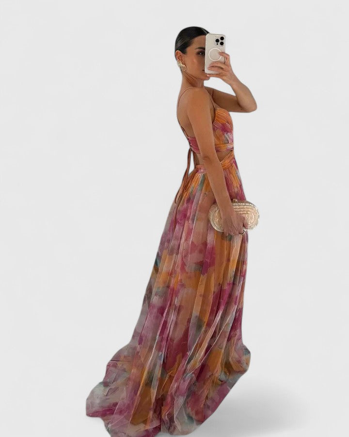 Isabella – Abito da Sera Floreale