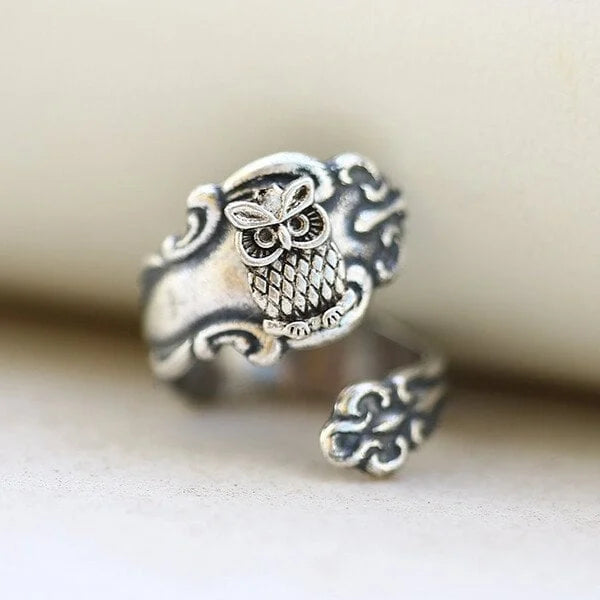 Anello Cucchiaio Gufo