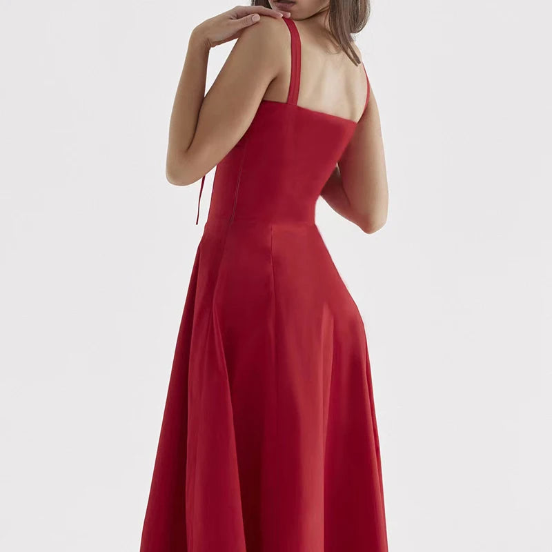 Odette - Abito estivo con gonna a tubino boho da donna