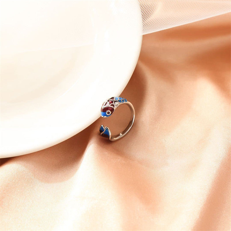 Anello Koi d’Argento Regolabile