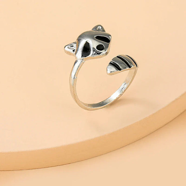 Zampina - Anello regolabile con procione in argento sterling