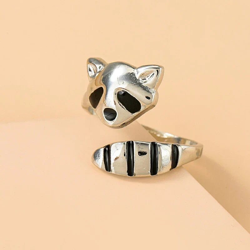 Zampina - Anello regolabile con procione in argento sterling
