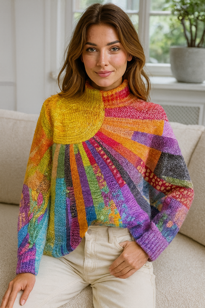 Solea – Maglione Arcobaleno Elegante