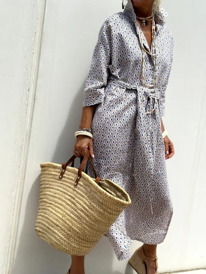 Giulia – Abito Camicia Estivo a Righe