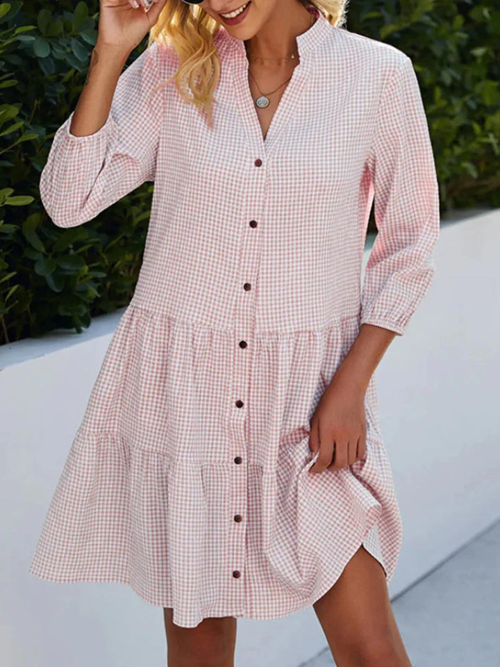 Ginera – Abito Camicia Estivo a Quadretti