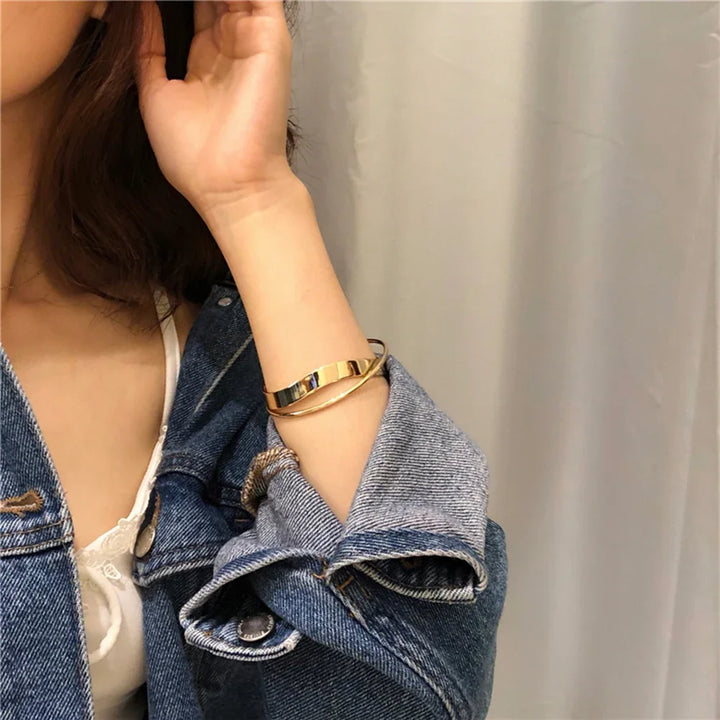 Luce - Bracciale Intrecciato Dorato