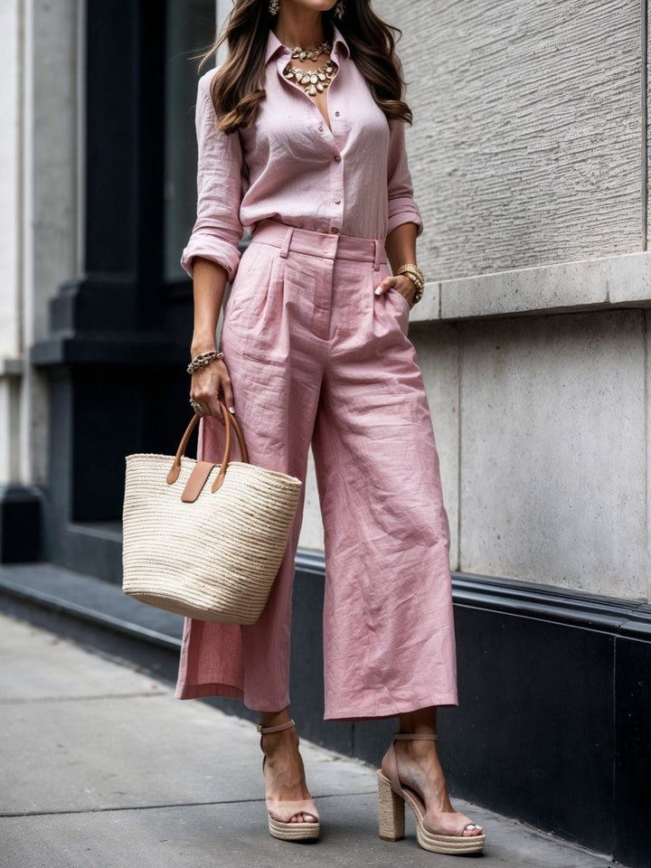 Rosali - Completo Eleganza in Rosa Cipria
