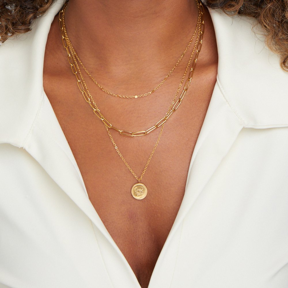 Geya - Collana a strati con monete