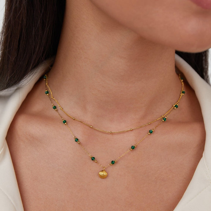 Niyah - Collana con catena in oro