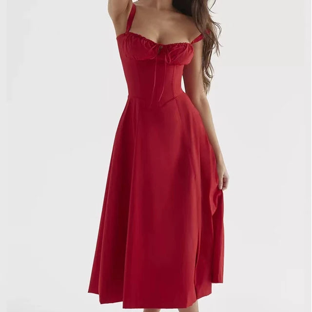 Odette - Abito estivo con gonna a tubino boho da donna