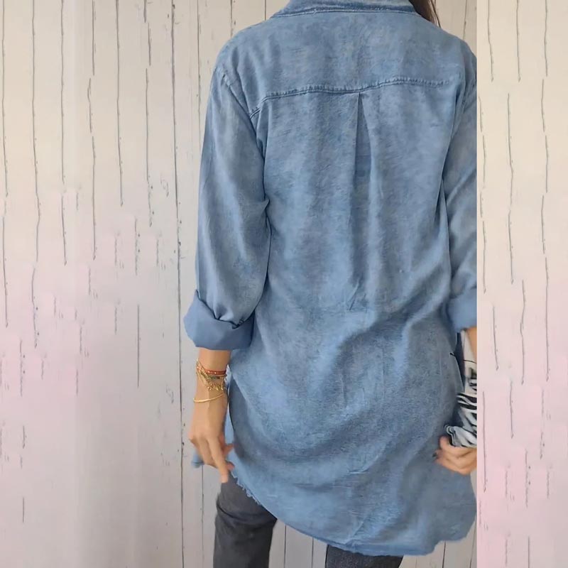 Deandra™ - Camicetta di jeans