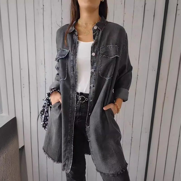 Deandra™ - Camicetta di jeans