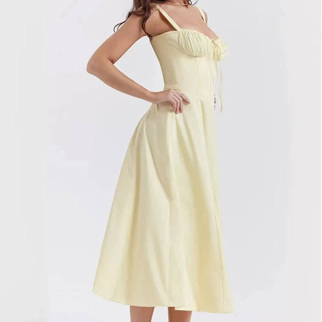 Odette - Abito estivo con gonna a tubino boho da donna